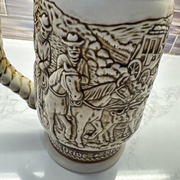 AVON Beer Stein - Western - 1980 Handcrafted in Brazil - Picture 3 of 6